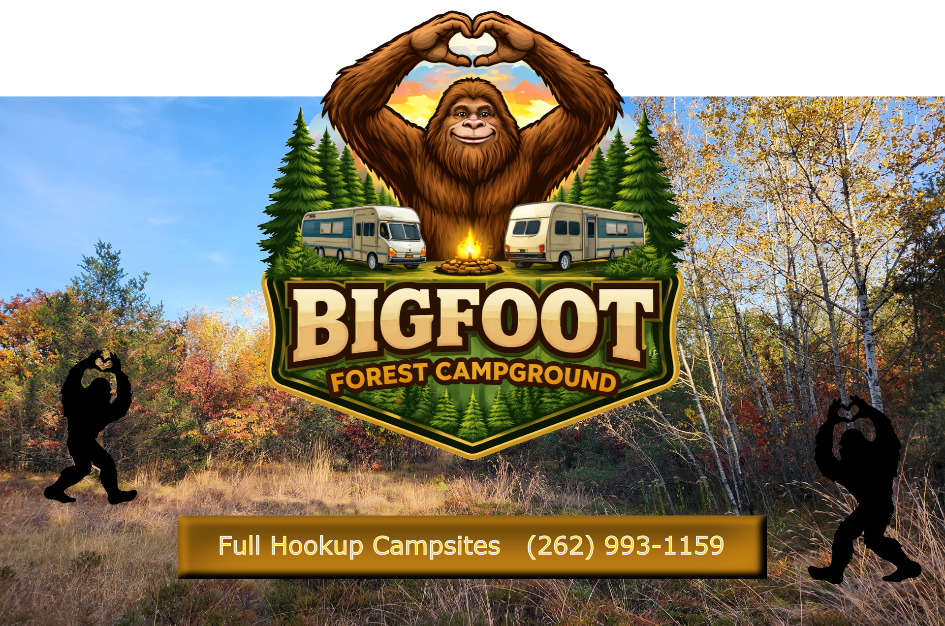 Bigfoot Forest Campground Crivitz WI "upland"
